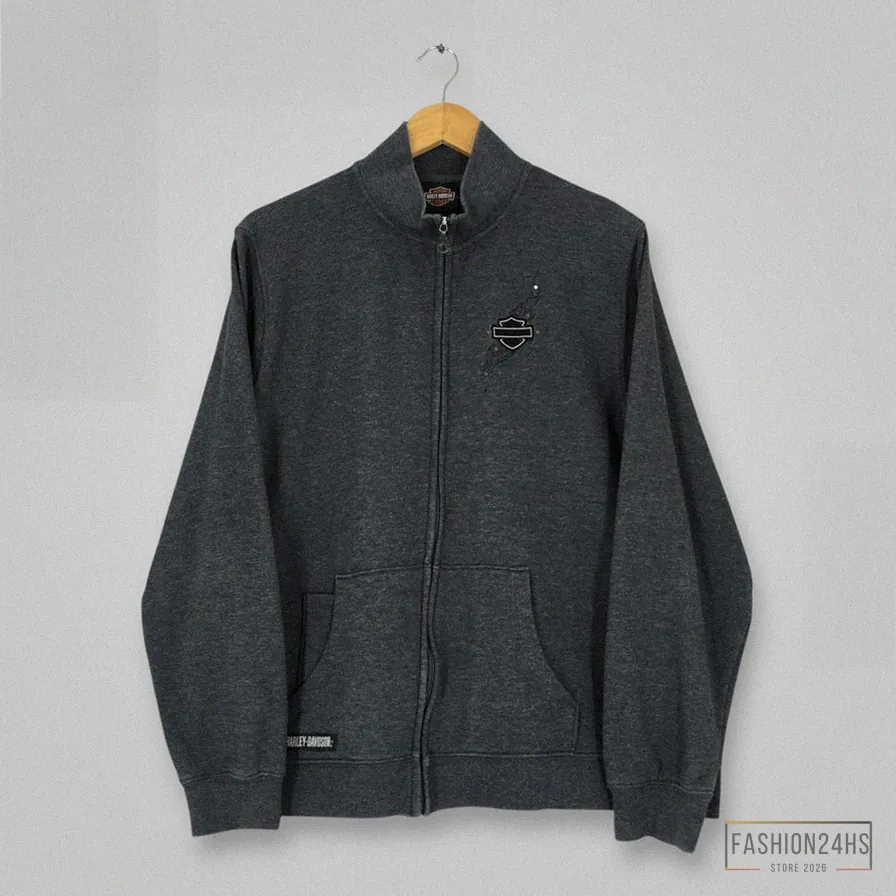 Fashion24Hs - Featured Product - Vintage Harley Davidson Motorcycle Zipper Sweater Women Xlarge Harley Davidson Usa Embroidered Sweater Hd American Legend Jumper Size Xl