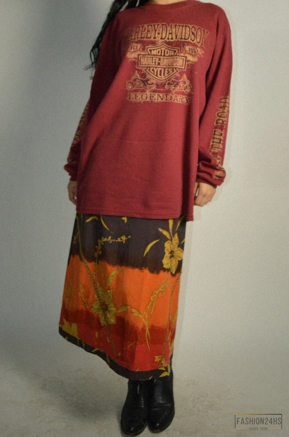 Fashion24Hs - Printed T - Shirt - Vintage Harley Davidson Las Vegas Thermal Shirt