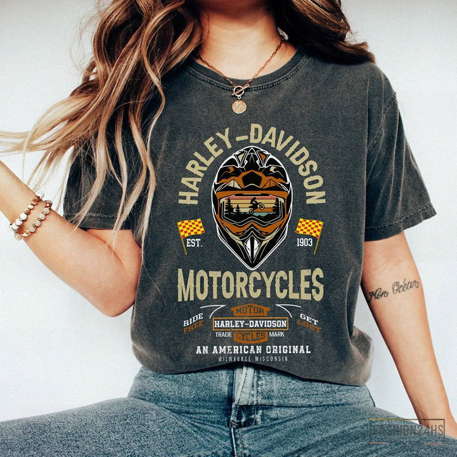 Fashion24Hs - Graphic Tee - Harley Davidson Shirt - Harley Davidson Shirt Women'S - Harley Davidson Shirt Mens - Motorcyclist Shirt - Bike Shirt - Harley - Motorcycle Gifts