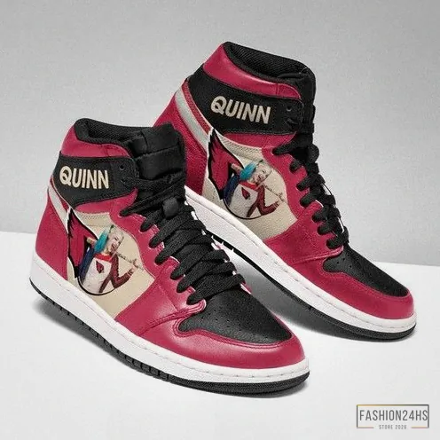 Fashion24Hs - Custom Sneakers - Harley Quinn Arizona Cardinals Jordan Sneakers High Top Shoes Air Jordan High Sneakers Sport Sneakers