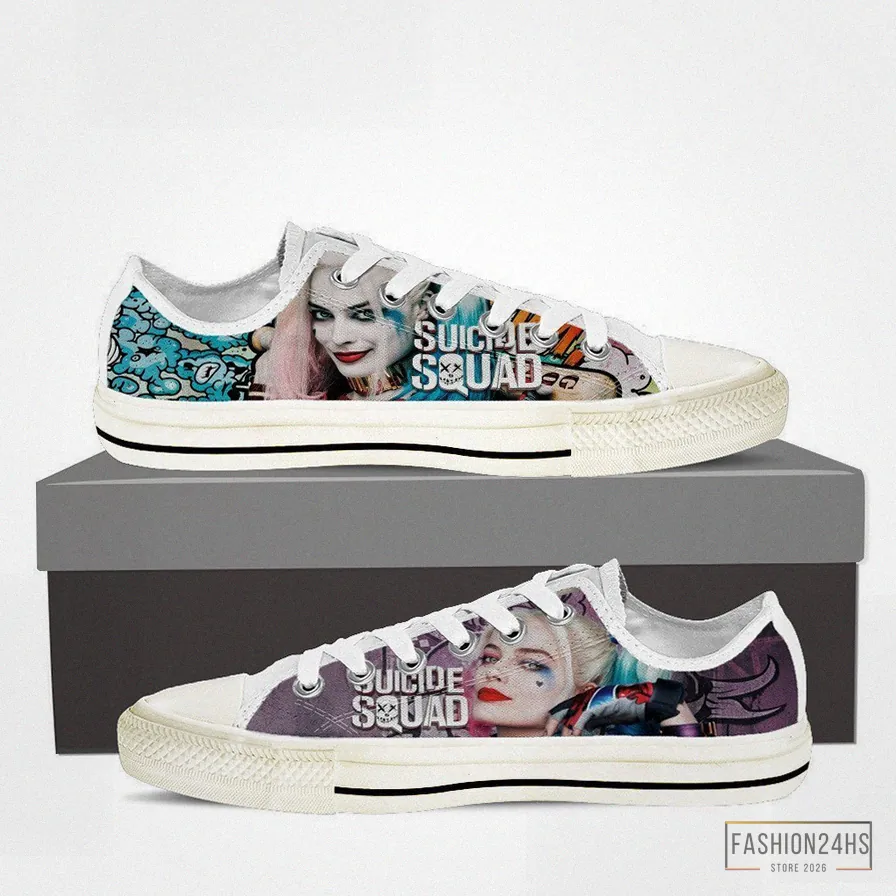 Fashion24Hs - Custom Sneakers - Harley Quinn Ladies Low Cut Sneakers