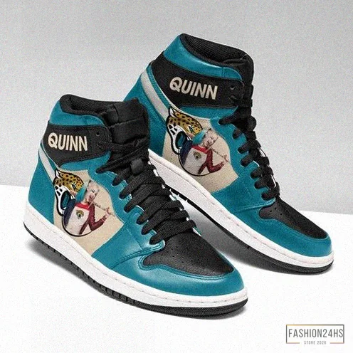 Fashion24Hs - Custom Sneakers - Harley Quinn Jacksonville Jaguars Jordan Sneakers High Top Shoes Air Jordan High Sneakers Sport Sneakers