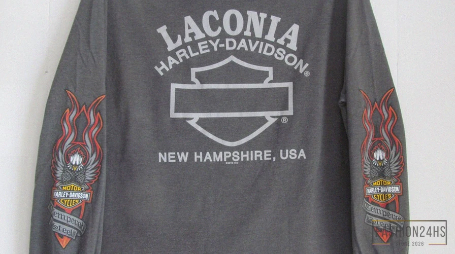 Fashion24Hs - Comfortable Long Sleeve - 1980S Harley Shirt Authentic Harley Davidson Shirt Sz L Laconia Nh Bike Week Harley Davidson T Shirt Long Sleeve Harley Shirt Pocket Shirt