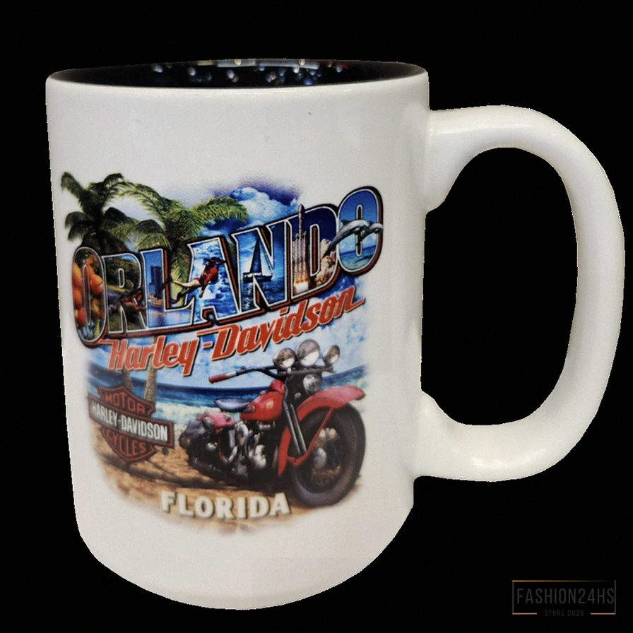 Fashion24Hs - Funny Mug - Orlando Harley - Davidson Greetings Mug