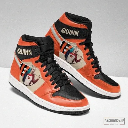 Fashion24Hs - Custom Sneakers - Harley Quinn Cincinnati Bengals Jordan Sneakers High Top Shoes Air Jordan High Sneakers Sport Sneakers