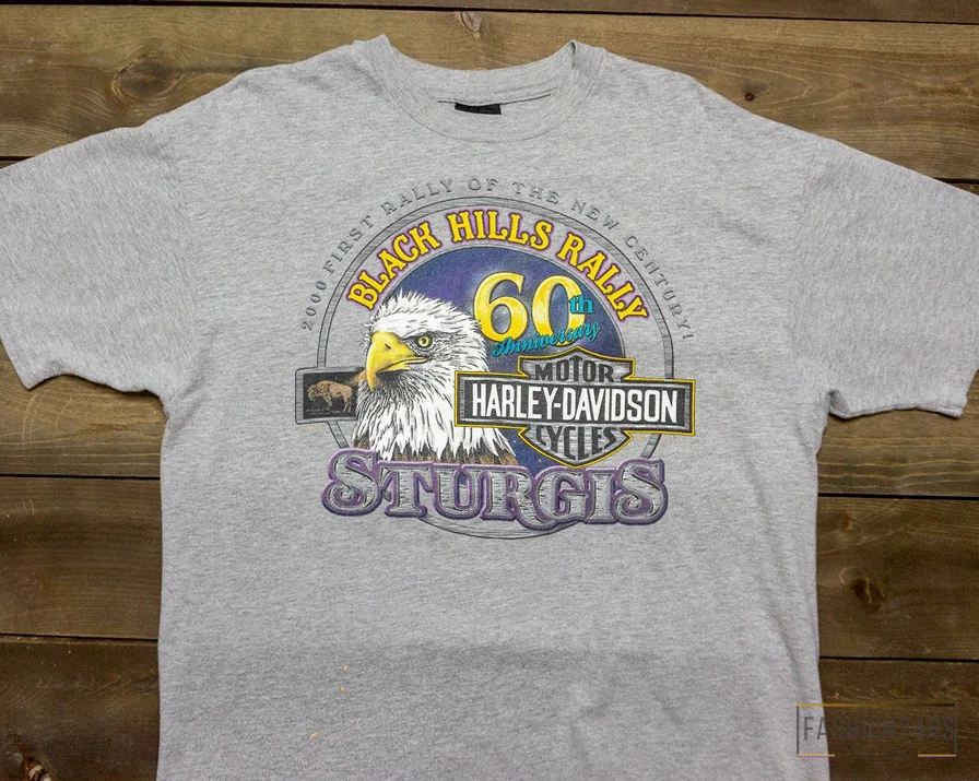 Fashion24Hs - Printed T - Shirt - Y2K Vintage Harley Davidson Sturgis T - Shirt | Vintage Sturgis Rally Shirt | Harley Eagle Shirt