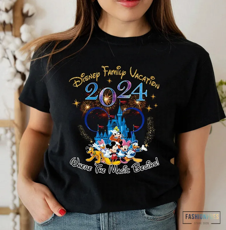 Fashionphes - Graphic Tee - Disney Family Vacation 2024 - Disney Family Trip - Disney Matching Shirts - Family Vacation Shirt - Disney Vacation Shirt - Personalized Tee D181