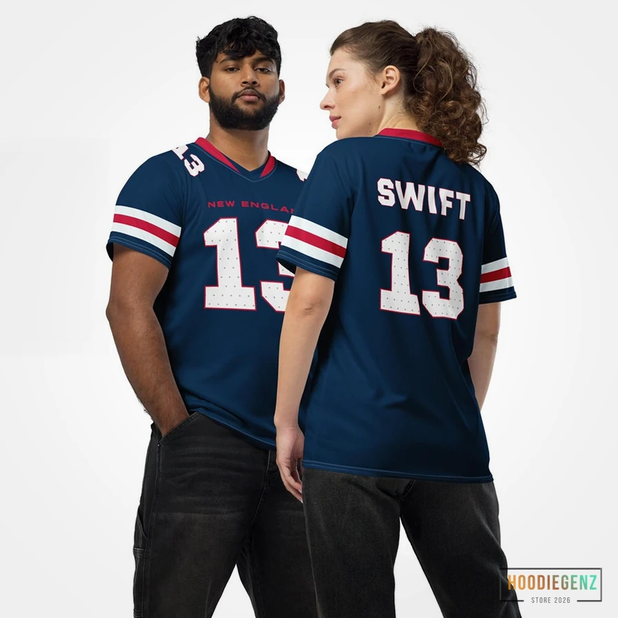 Hoodiegenz - Custom Name Jersey - Swift 13 - New England Patriots Style Jersey