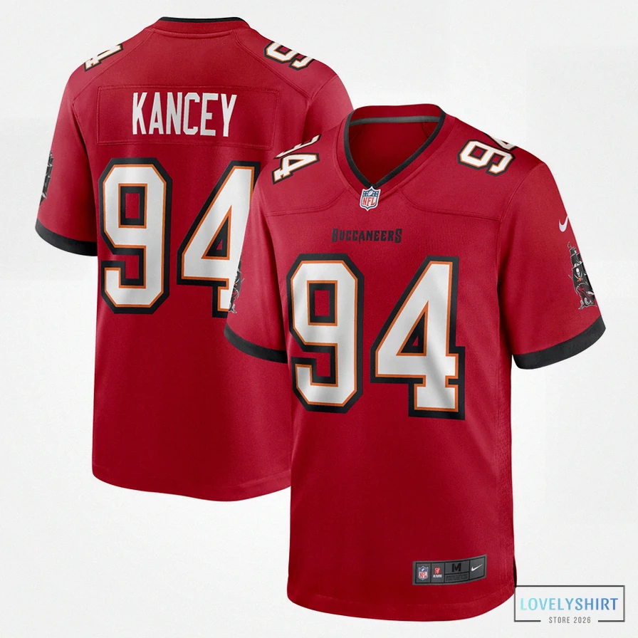 Lovelyshirt - Custom Name Jersey - Men'S Tampa Bay Buccaneers Calijah Kancey Red 2023 Nfl Draft First Round Pick Game Jersey