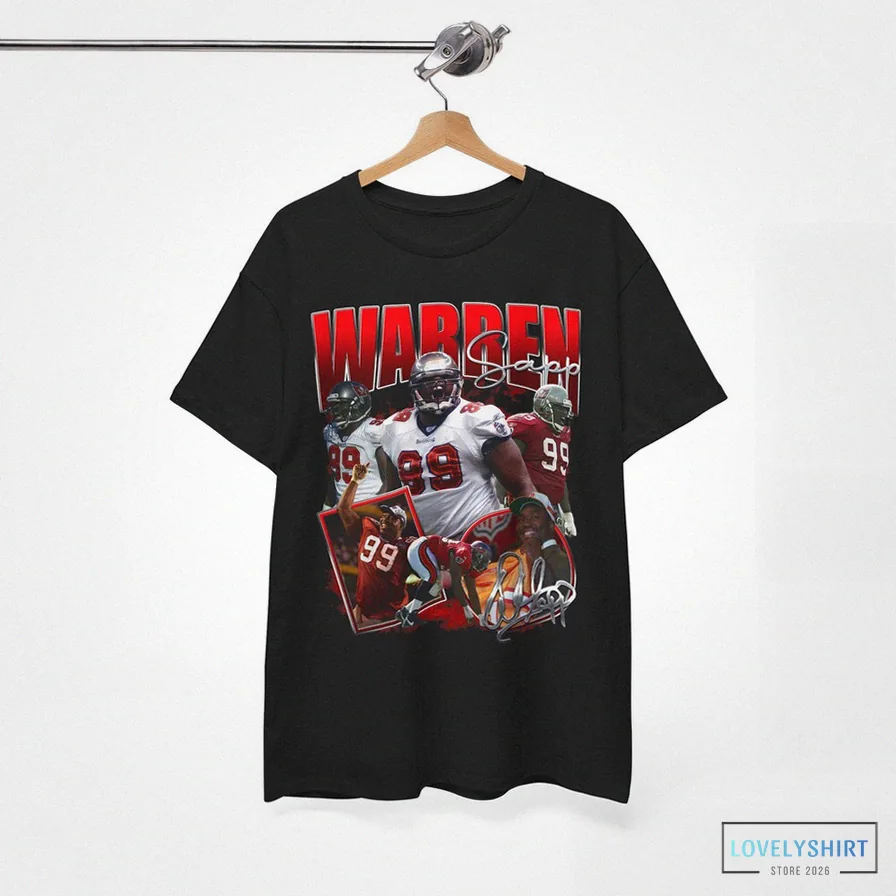 Lovelyshirt - Printed T - Shirt - Warren Sapp V1 Tampa Bay Mike Evans John Lynch Ronde Barber Derrick Brooks Tom Brady Mike Alstott Warrick Dunn Vintage Bootleg Shirt Nfl