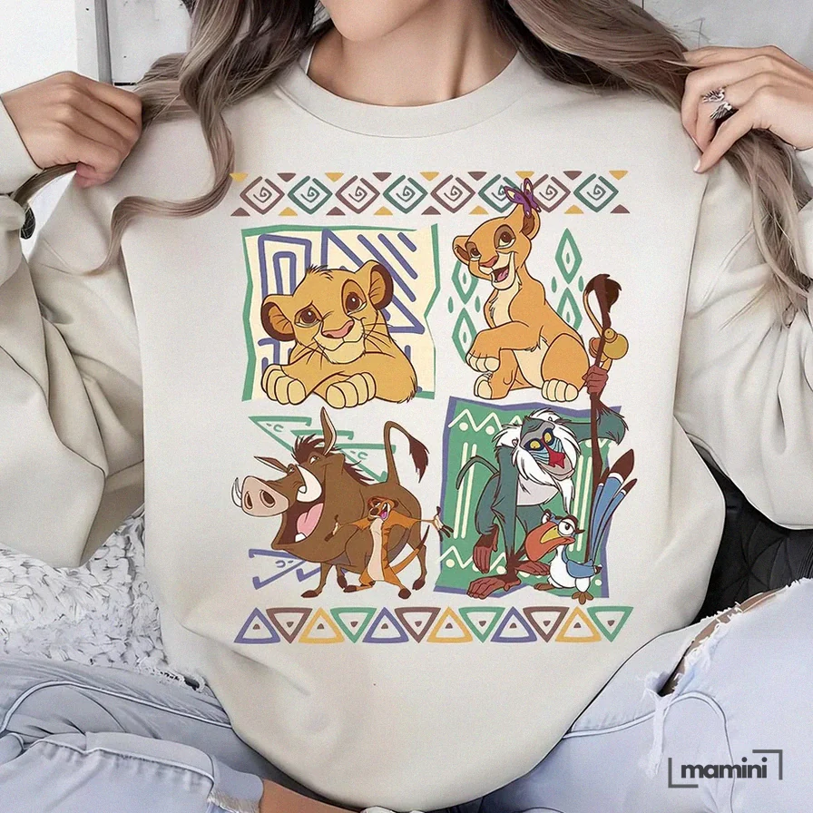Retro Lion King Simba & Timon Png 90S Disneyland Design (Digital ...