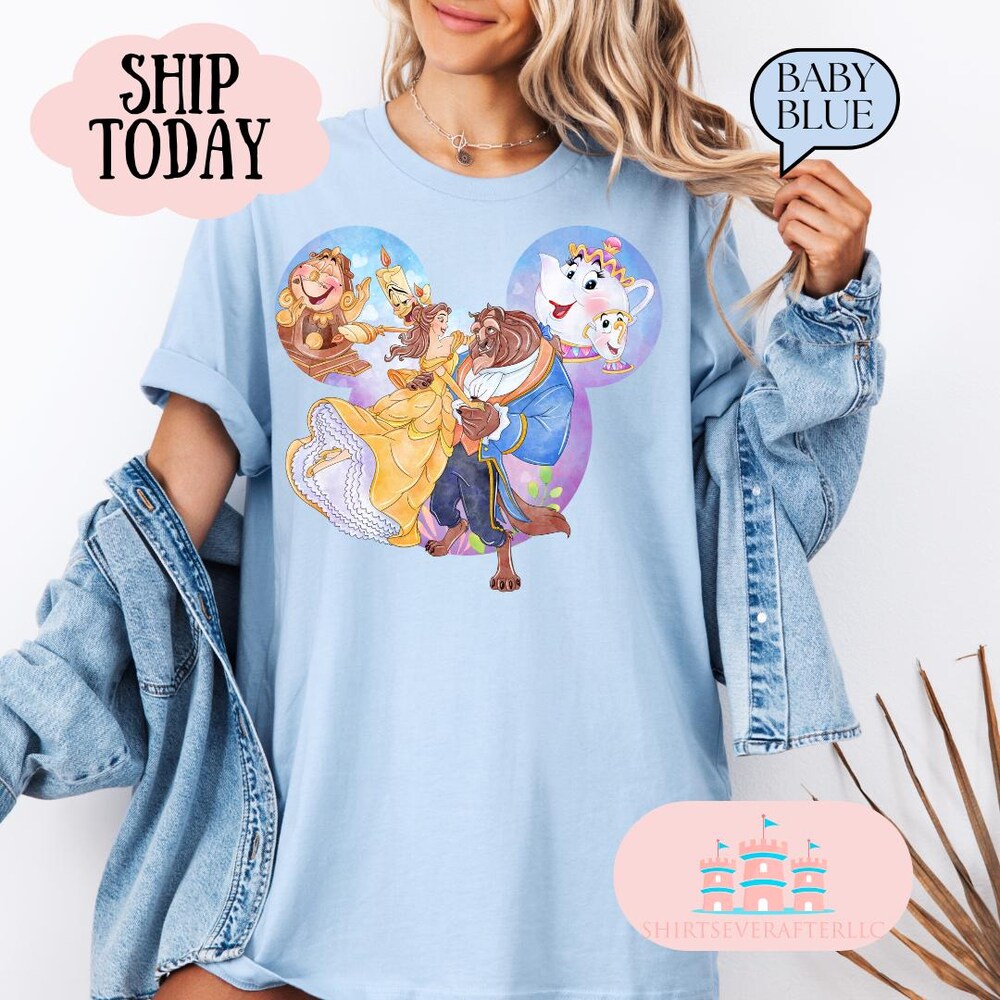 Princess And Beast Coquette Shirt Mk Shirt Princess Shirt Belle Shirt Magical Shirt Kids Shirt Family Shirt Group Shirt