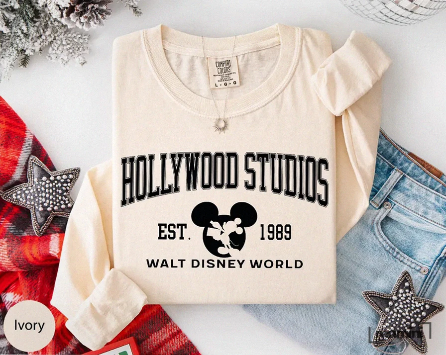 Comfort Hollywood Studios Long Sleeve Dreamy Cartoon Long Sleeve Shirt Retro Storybook Cartoon Shirt Disneyland Vacation Long Sleeve Wdw Shirt