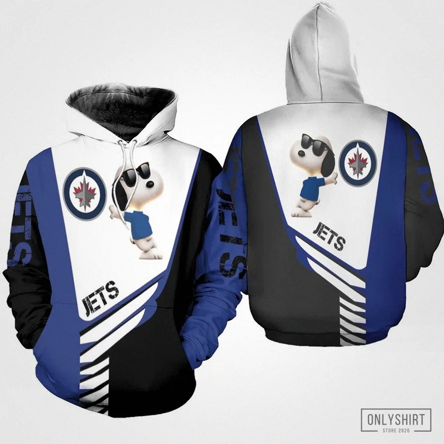 Onlyshirt - Custom Hoodie - Winnipeg Jets Snoopy For Fans 3D Hoodie
