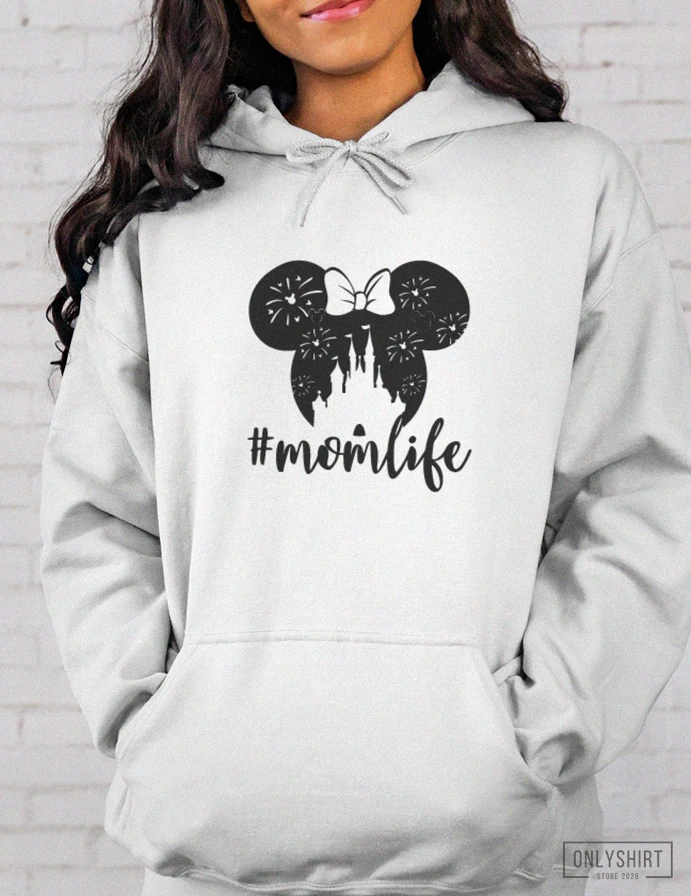 Onlyshirt - Custom Hoodie - Disney Mom Hoodie - Momlife Disney Hoodie - Disneyland Vacation - Disneyworld Vacation - Disney Mom - Disney Gift - Disney Family - Mother'S Day