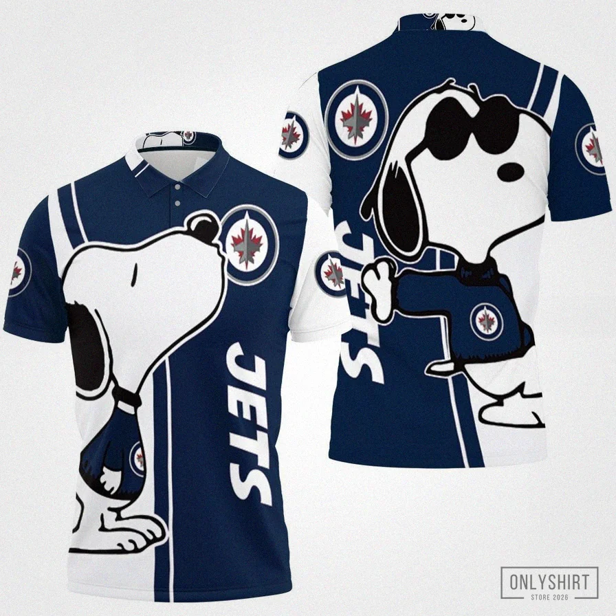 Onlyshirt - Printed T - Shirt - Winnipeg Jets Snoopy Lover 3D Printed Polo Shirt