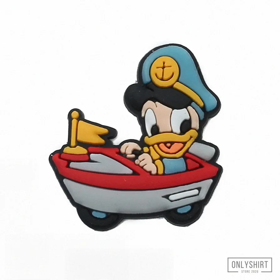 Onlyshirt - Lightweight Shoes - Single Sale 1Pc Pvc Shoe Charms Disney Mickey And Minnie Mouse Shoe Buckle Decoration For Croc Jibz Kids Party Christmas Gift Alx