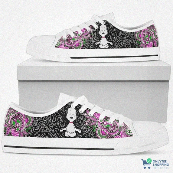 Onlytee - Featured Product - Yoga Snoopy Low Tops