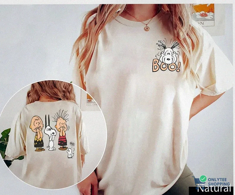 Onlytee - Fleece Sweatshirt - Retro Snoopy Halloween Shirt - Vintage Snoopy Fall Autumn Sweatshirt - Dog Autumn Pumpkin Hoodie - Retro Halloween Tee - Peanuts Halloween