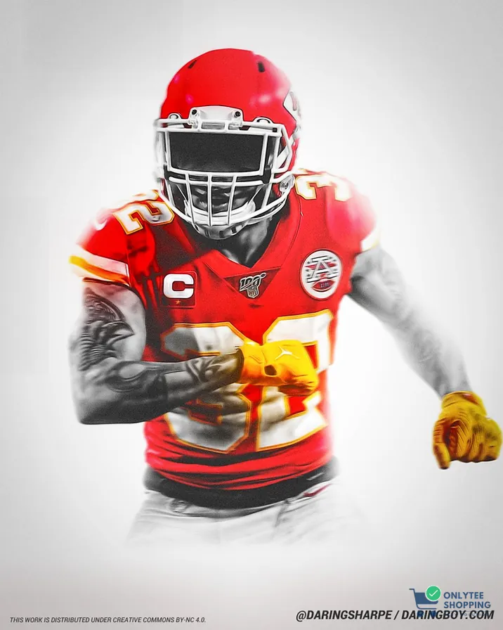 Onlytee - Wall Art Poster - Kansas City Chiefs Tyrann Mathieu #30 Poster For Fans Poster Canvas