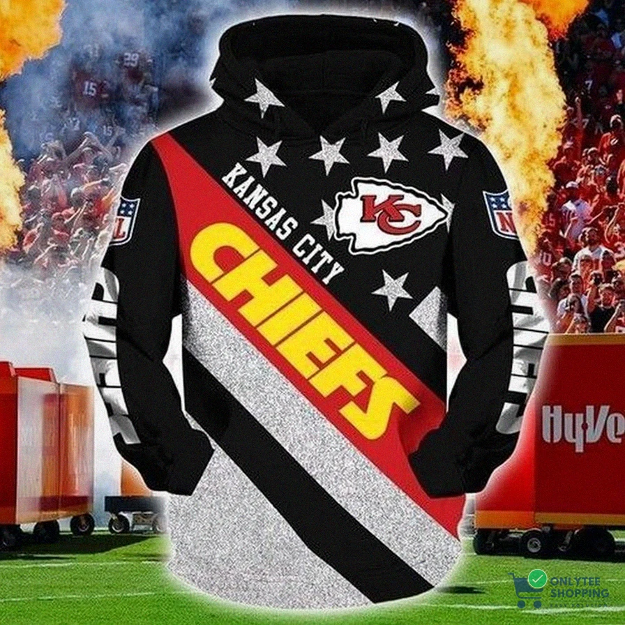 Onlytee - Custom Hoodie - Kansas City Chiefs 3D Hoodie Zip Hoodie - Sports - Team 3D All Over Print Hoodie Zip Hoodie Aop Shirt