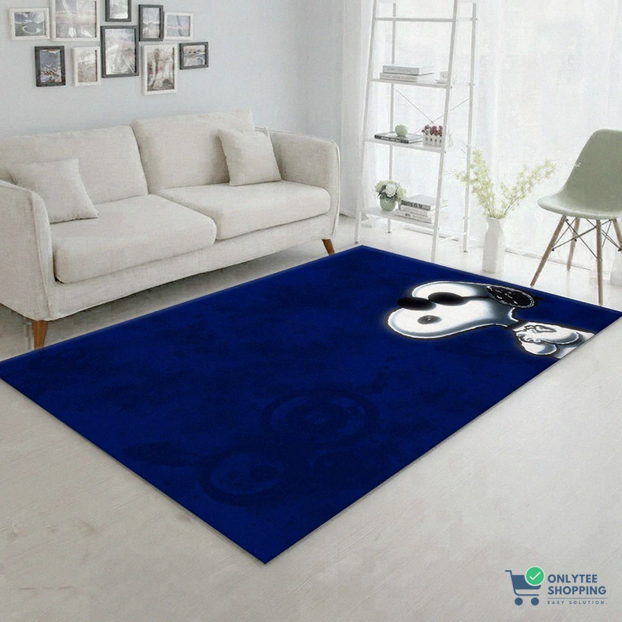 Onlytee - Floor Mat Rug - Snoopy Cool Rug Living Room Rug Christmas Gift Decor Area Rug For Living Room Bedroom Rug Home Decor