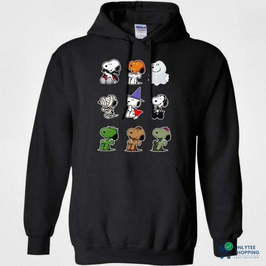 Onlytee - Printed Hoodie - Snoopy Halloween Costumes Hoodie For Halloween Mn08