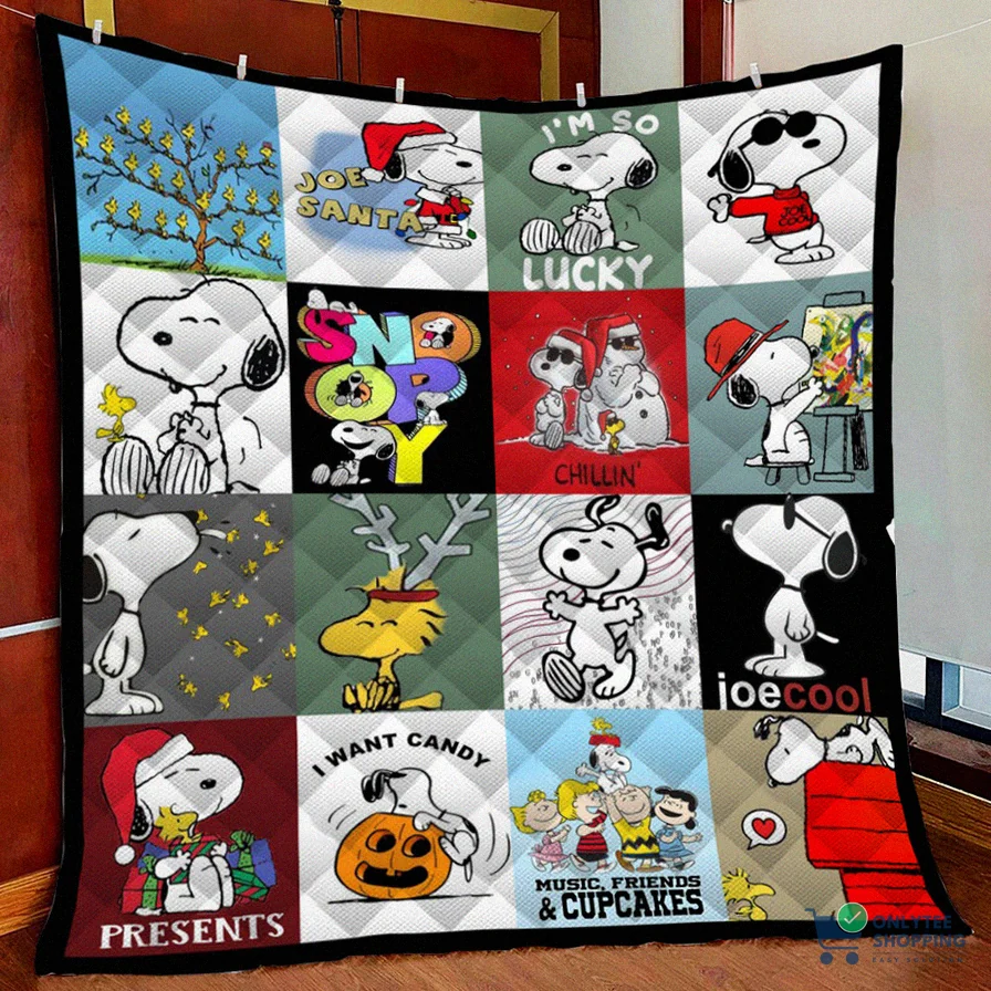 Onlytee - Warm Blanket - Snoopy Lover Fleece Blanket Quilt Blanket