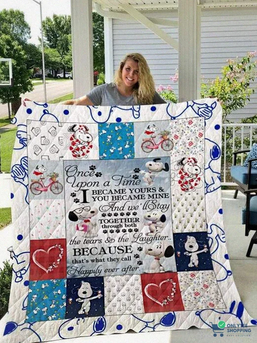 Onlytee - Warm Blanket - Snoopy 3D Quilt Blanket - Fleece Blanket