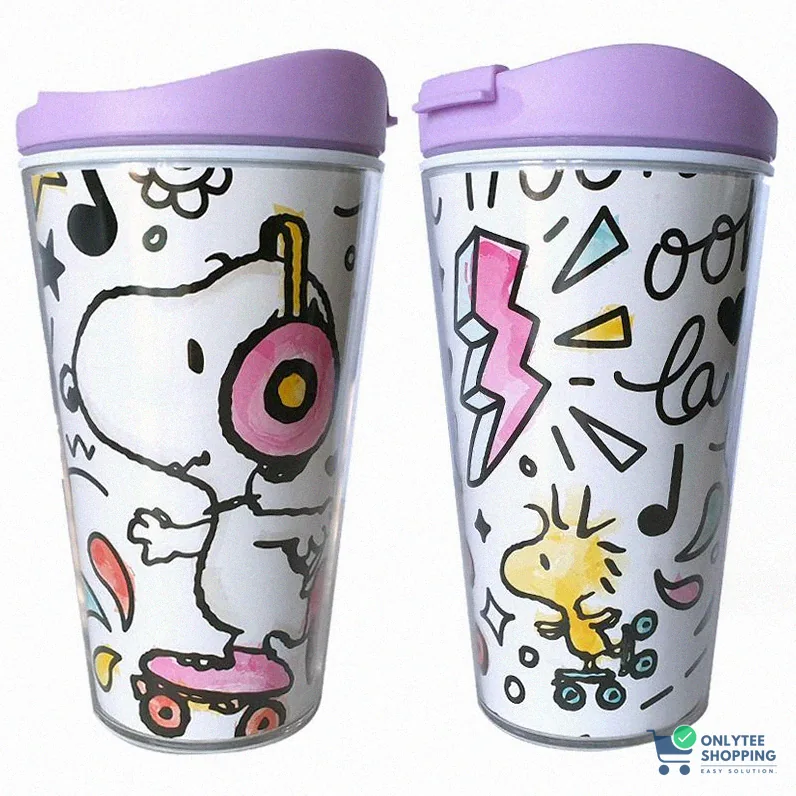 Onlytee - Funny Mug - Snoopy Travel Coffee Mug