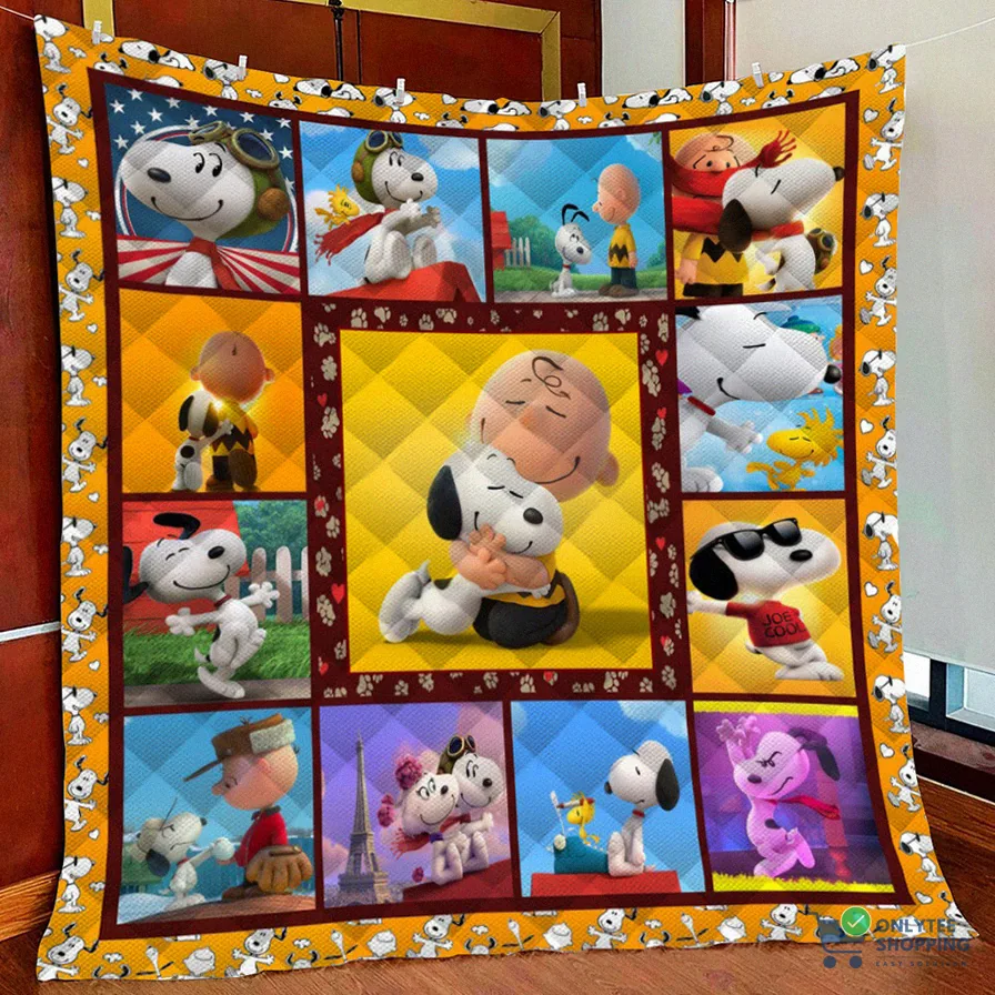 Onlytee - Warm Blanket - Snoopy 13 Fleece Blanket Quilt Blanket