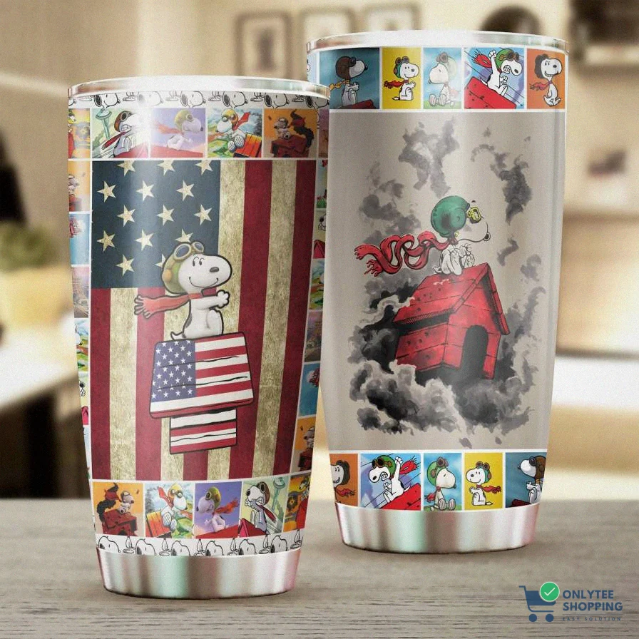 Onlytee - Insulated Tumbler Cup - Snoopy Stainless Steel Insulated Tumbler Cup - Snoopy Autism Father Day Gifts - Mother Day Giftweekly Outfits Brand