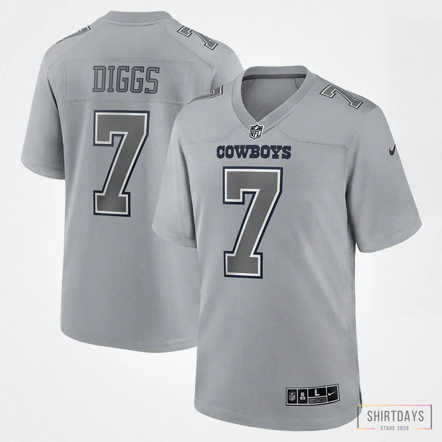 Shirtdays - Custom Name Jersey - Men'S Dallas Cowboys Trevon Diggs Gray Atmosphere Fashion Game Jersey