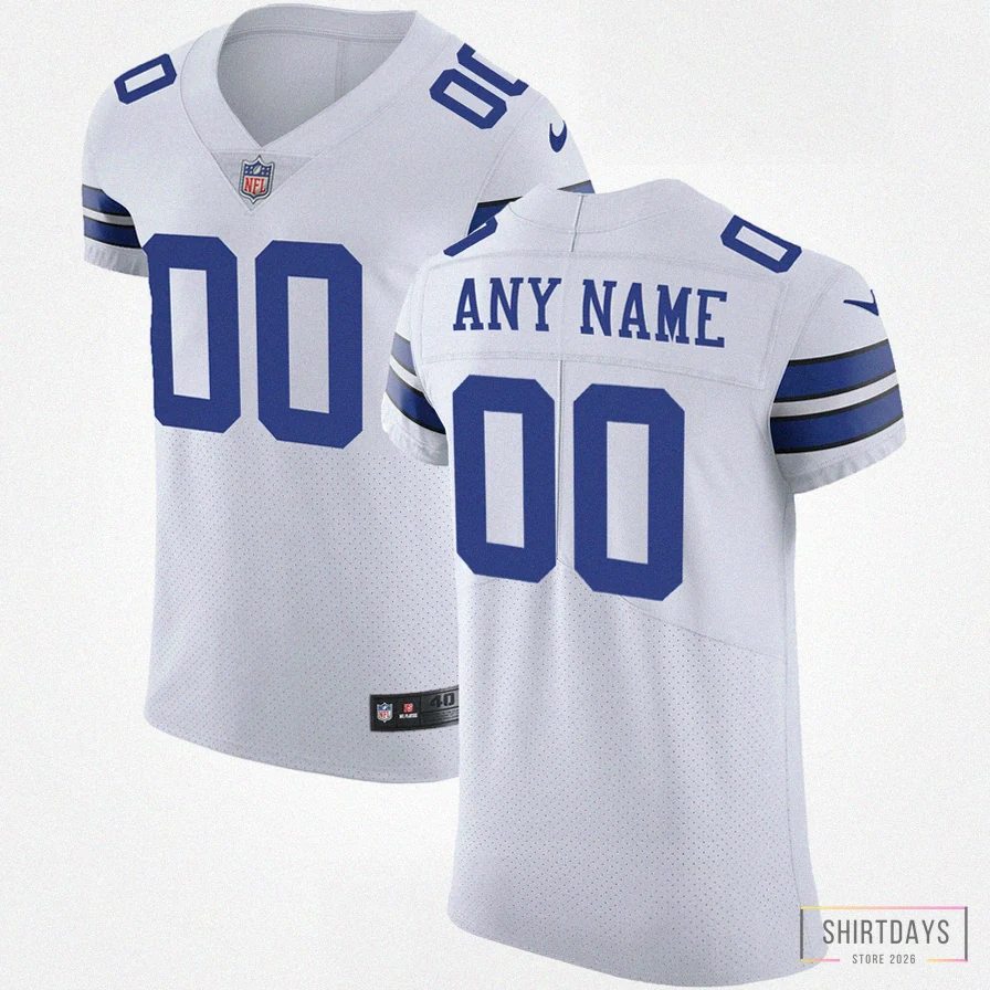 Shirtdays - Custom Name Jersey - Men'S Dallas Cowboys White Vapor Untouchable Custom Elite Jersey