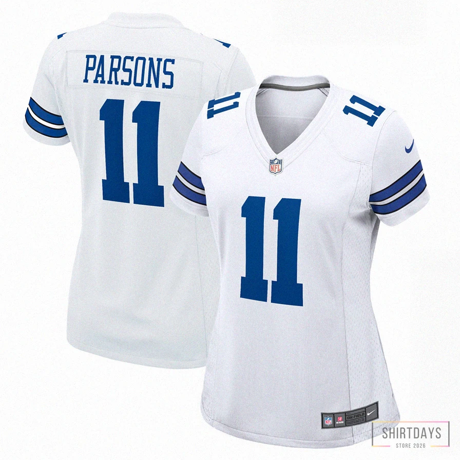 Shirtdays - Custom Name Jersey - Women'S Dallas Cowboys Micah Parsons White Game Jersey