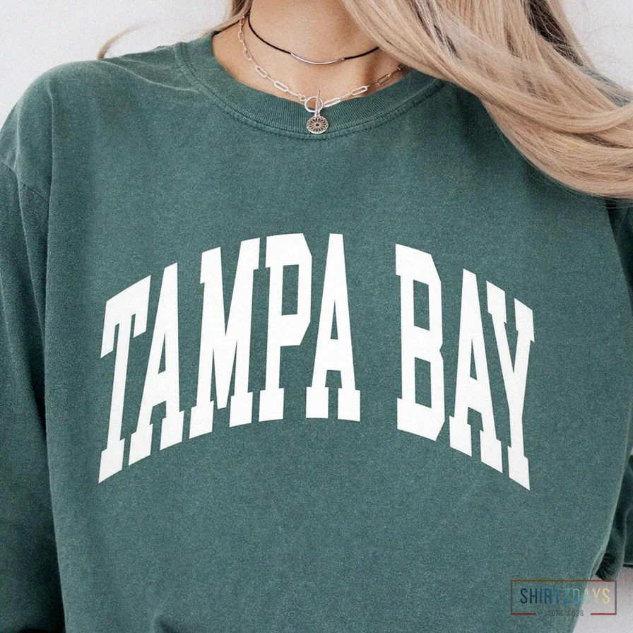 Shirtzdays - Comfortable Long Sleeve - Comfort Tampa Bay Long Sleeve T - Shirt - Tampa Bay Fan Crewneck - Classy Boho Tampa Bay Shirt - Tampa Bay Gift - College Student Gift
