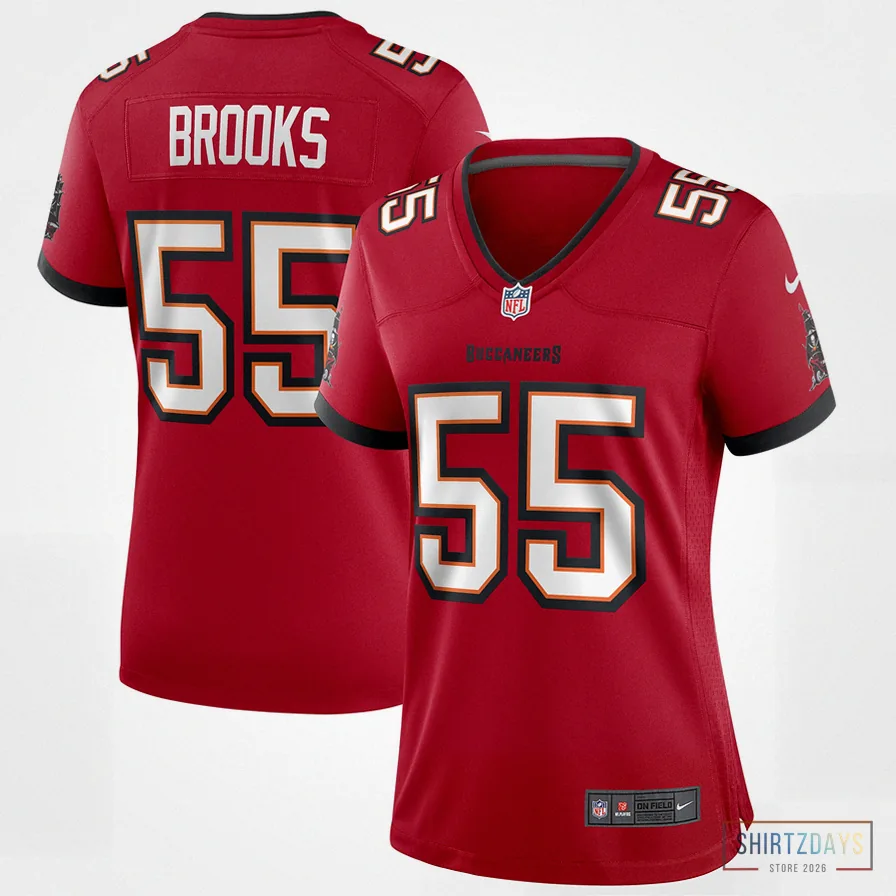 Shirtzdays - Custom Name Jersey - Women'S Tampa Bay Buccaneers Derrick Brooks Red Game Retired Player Jersey
