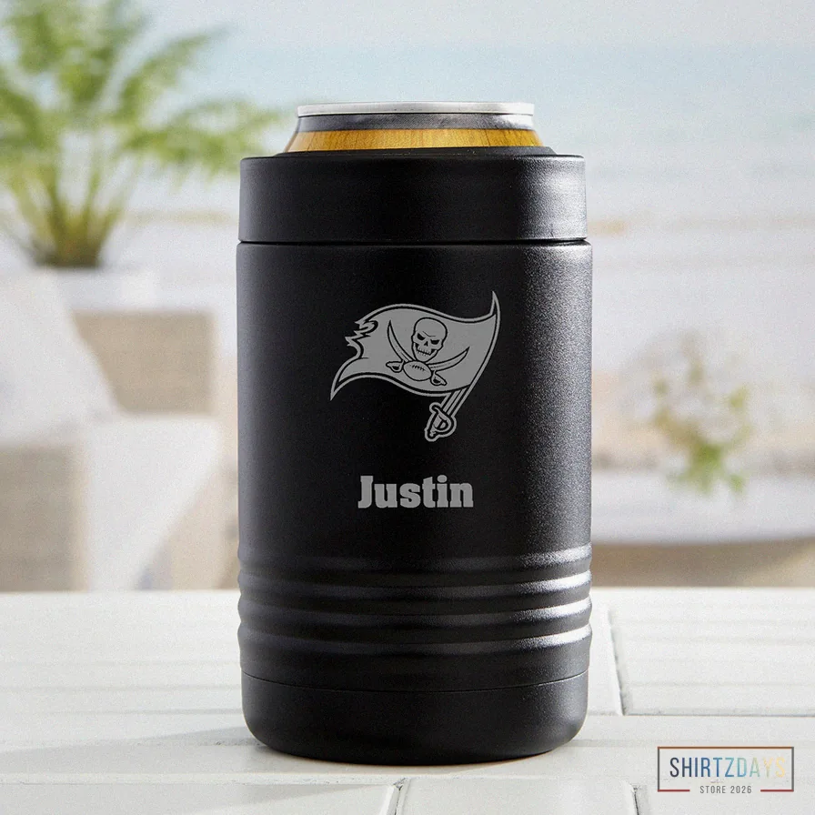 Shirtzdays - Featured Product - Nfl Tampa Bay Buccaneers Personalized Stainless Insulated Can Holder