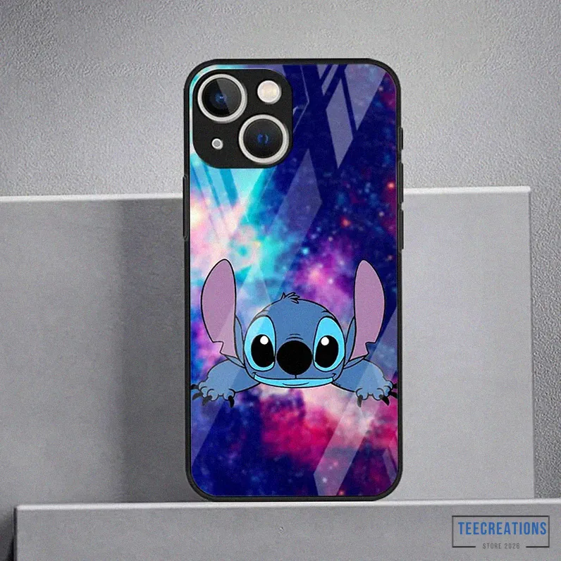 Teecreations - Featured Product - Tempered Glass Cases Case Funda For Iphone Xr 11 13 Mini 14 Pro 12 Pro Max 8 7 Plus 6S X Xs Se Xs Max Stitch Disney Original Alx