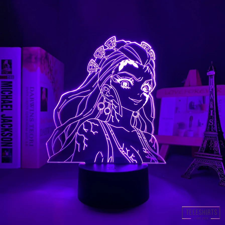 Teeeshirts - Featured Product - Anime Led Light Demon Slayer Kimetsu No Yaiba Daki For Children'S Bedroom Decoration Lighting Birthday Gift Manga 3D Lamp Daki Alx