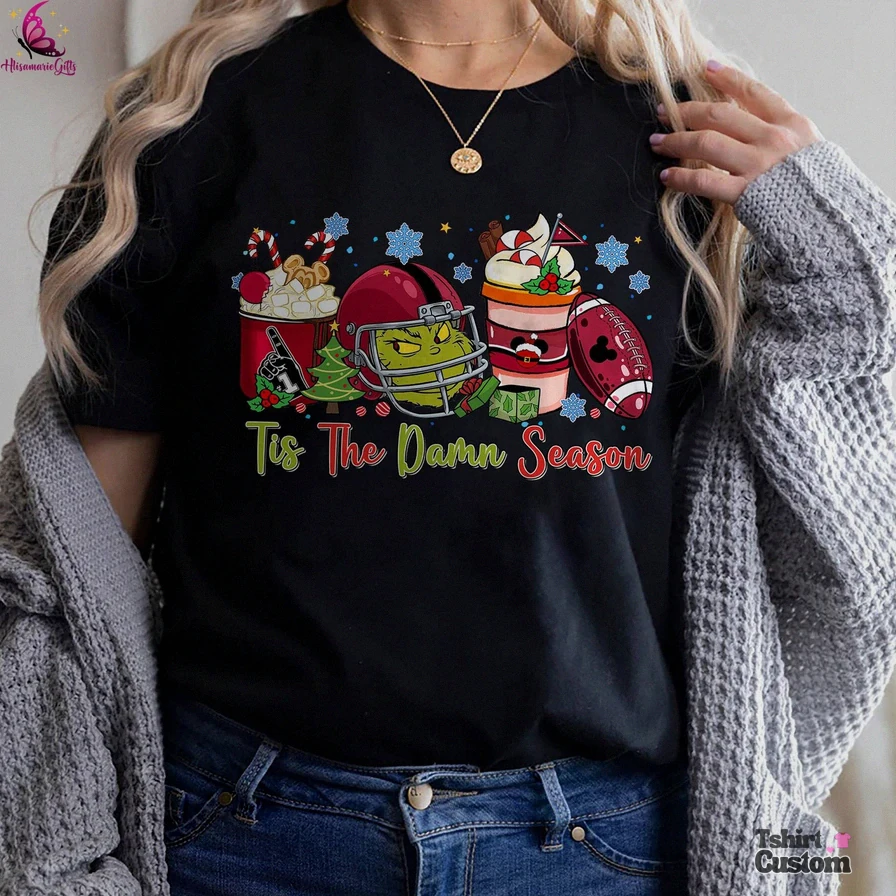 Tshirtcustom - Fleece Sweatshirt - Grinch Tampa Bay Football Sweatshirt - Tis The Season - Game Day Tee - Football Sweatshirt - Buccaneers Football Shirt - Grinchmas Sweatshirt