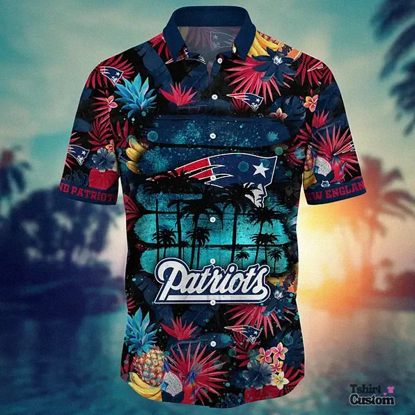 Tshirtcustom - Wall Art - Men'S New England Patriots Hawaiian Shirt Summer Teecharm Epictee Chiclab Teeculture Shopmytshirts Classycanvas Elitefootwear Teeshop24H Glamourtee Shineboutique Cooltshirts Genzoutfit