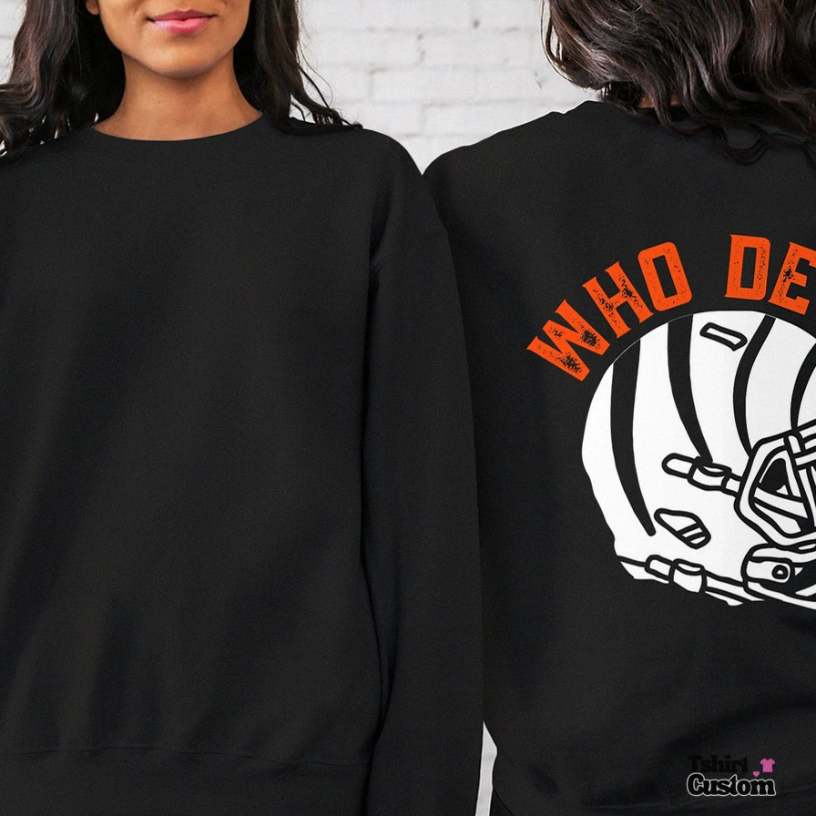 Tshirtcustom - Fleece Sweatshirt - Cincinnati Bengals Sweatshirt Vintage Style Cincinnati Football Crewneck Superbowl Cincinnati Sweatshirt Sunday Football Sweatshirt