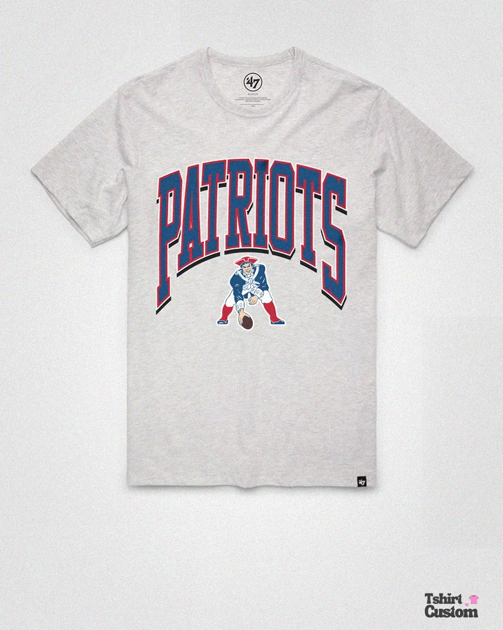 Tshirtcustom - Graphic Tee - New England Patriots Historic Walk Tall '47 Franklin Tee