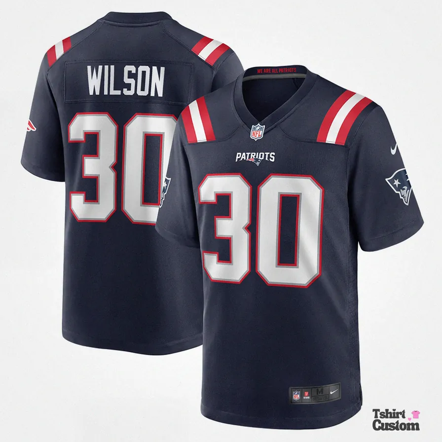 Tshirtcustom - Custom Name Jersey - Men'S New England Patriots Mack Wilson Navy Game Jersey
