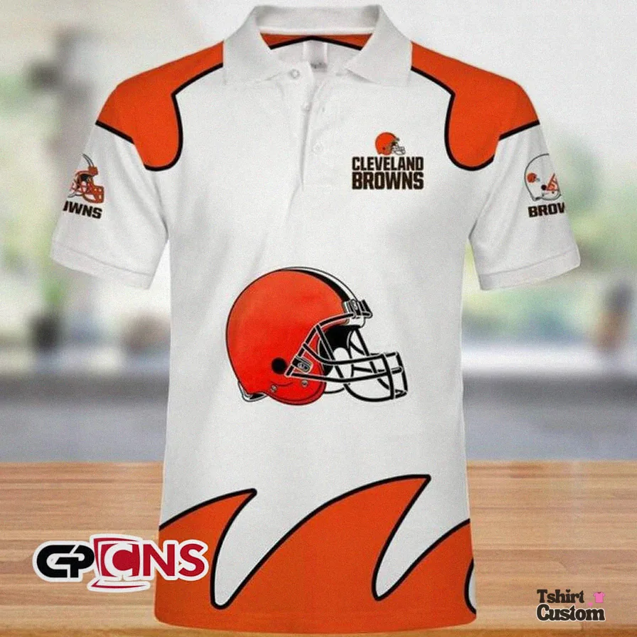 Tshirtcustom - Graphic Tee - Cleveland Browns Polo Shirt