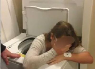 Resgate da menina foi feito depois de 2 horas de trabalho