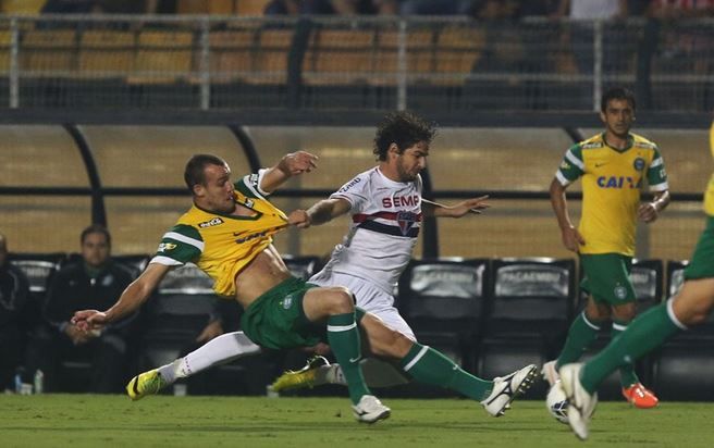 Alexandre Pato marcou gol, mas São Paulo ficou na igualdade com Coritiba