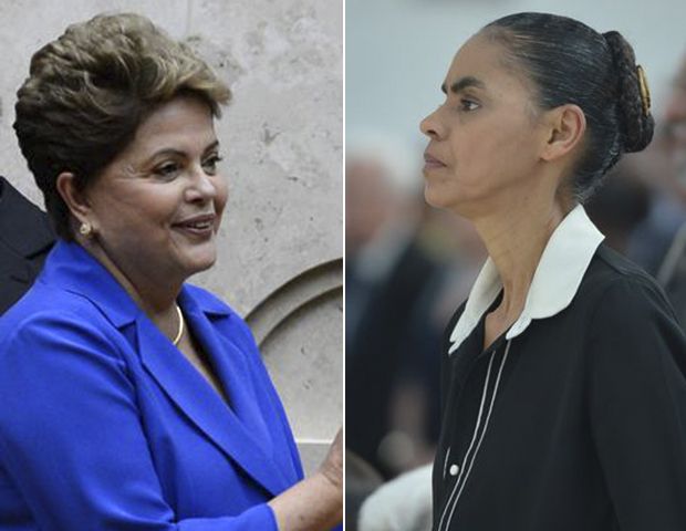Dilma e Marina: disputa acirrada