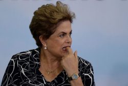 Brazil's President Dilma Rousseff attends a signing ceremony for new housing units of the Minha Casa Minha Vida at the Planalto Palace in Brasilia, Brazil May 6, 2016. REUTERS/Ueslei Marcelino